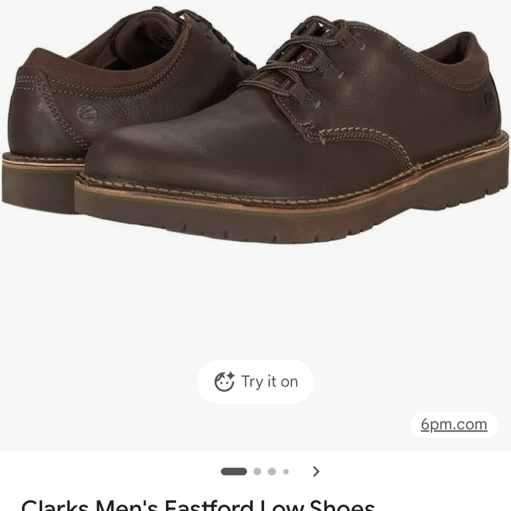 Clarks Men's Eastford Low Brown Shoes